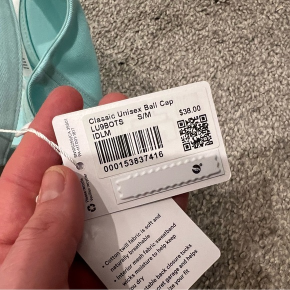 Lululemon NWT Classic Ball cap Ideal Mint S/M - Picture 3 of 4